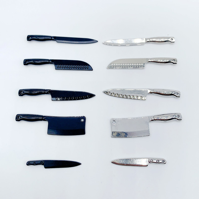 Kitchen Gadgets China - 1/12 دمية سكاكين صغيرة نموذج دمية