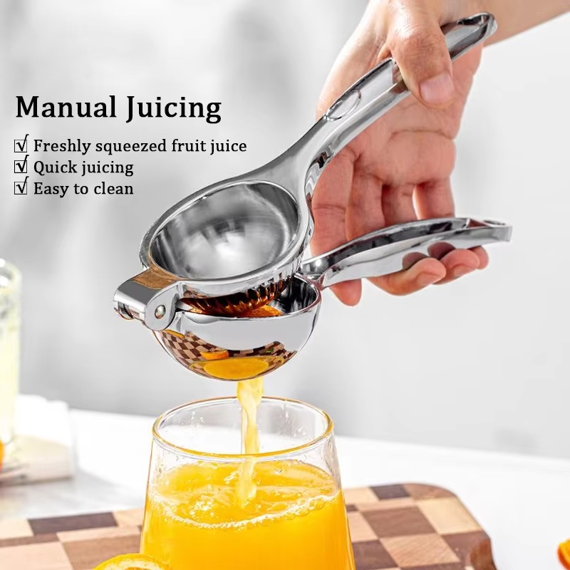 عصارة ليمون يدوية من الفولاذ ا - مراجعة Kitchen Gadgets Juicer وسعره