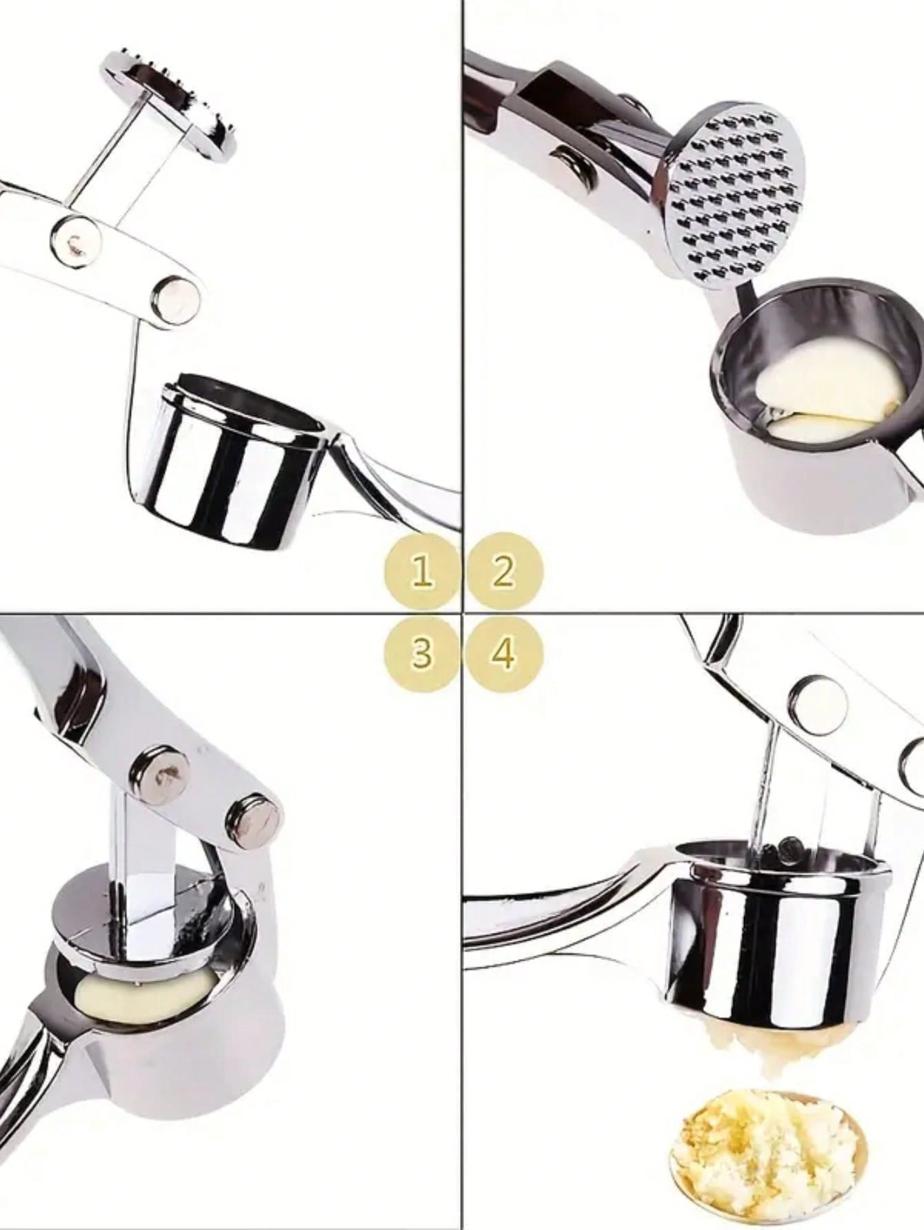 مكبس ثوم قابل للغسل، عصارة زنج - مراجعة Kitchen Gadgets Juicer وسعره