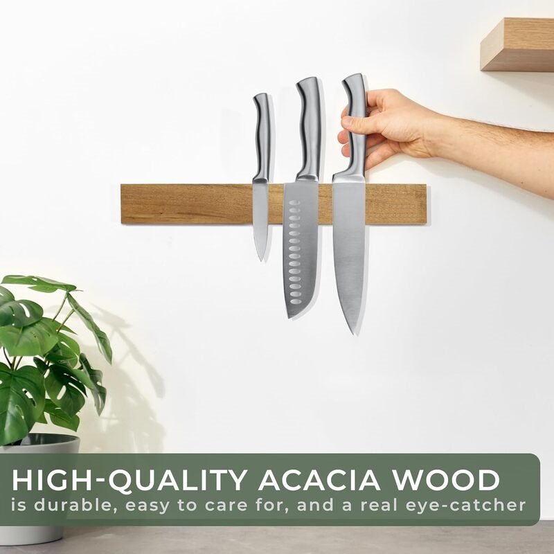 حامل سكاكين مغناطيسي للحائط بط - مراجعة Magnetic Knife Strip وسعره