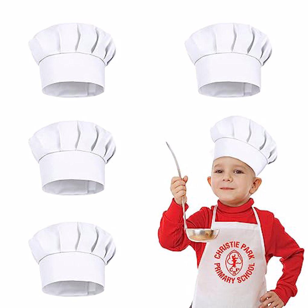 4 قطع قبعات طهاة بيضاء للأطفال - مراجعة Kitchen Gadgets China وسعره