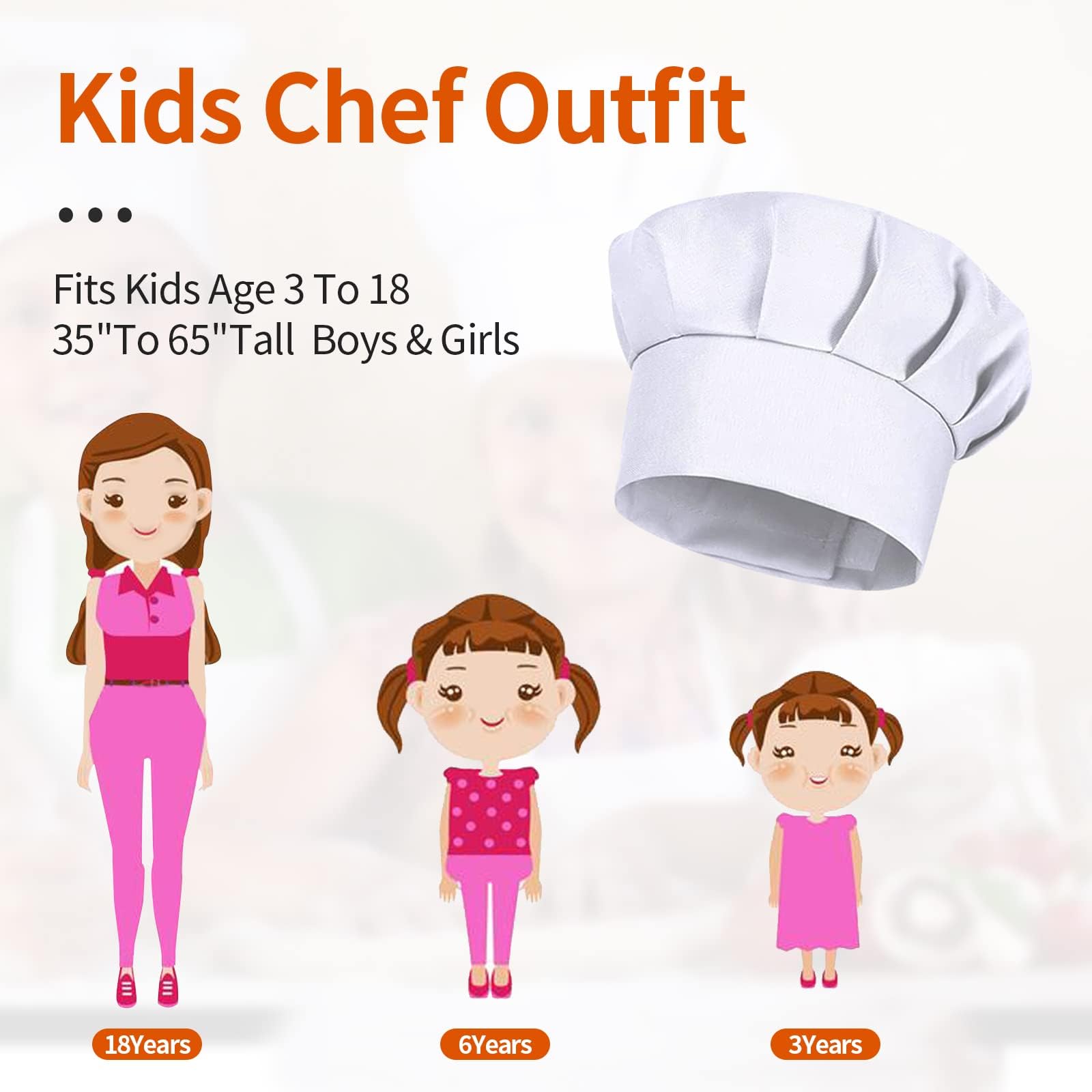 4 قطع قبعات طهاة بيضاء للأطفال - مراجعة Kitchen Gadgets China وسعره